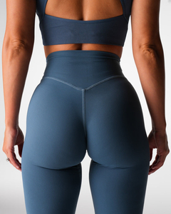 Respirant rivière sans effort Flare Leggings Figure flatteur hanche couture taille haute et vêtements actifs mode Gym Leggings pour les femmes - Product Image 3