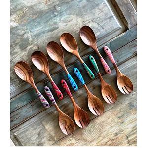 Accesorios Únicos para el Hogar, Juego de Servidores de Ensalada Recubiertos de Resina, Ecológicos, Aptos para Lavavajillas, Utensilios Modernos para Ensalada de 11 Pulgadas, Hechos para la Cocina del Hogar - Product Image 6