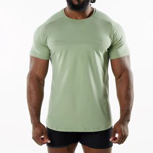 Nouveau 2025 meilleure qualité t-shirt pour hommes et vêtements décontractés séchage rapide sport hommes léger col rond uni grande taille - Product Image 1