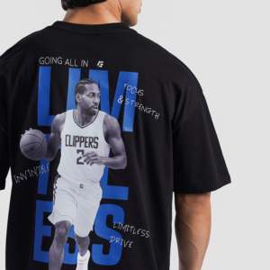 เสื้อยืด Limitless Drive สีดำ ผ้าเจอร์ซีย์เนื้อหนัก ปักลายแบบกำหนดเอง พิมพ์ลายกราฟิกแบบอัดแน่น หมายเลขรุ่น Ins 240 กรัม ผ้า 180 กรัม - Product Image 5