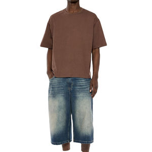 Nueva llegada 100% algodón verano luz transpirable cuello redondo logotipo personalizado sublimación Boxy camiseta OEM servicio 2025 - Product Image 2