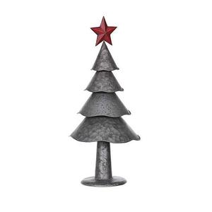 Ornement de sapin de Noël de table en métal galvanisé avec étoile, décoration de Noël pour la maison, les fêtes, les hôtels - Product Image 1