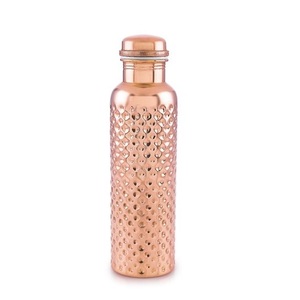 Unisex Direct Drinking Copper <b>Water</b> <b>Bottle</b> Eco-Friendly Metal Sports Drinkware with Screw-on Lid for Camping Parties Back School - Product Image 6