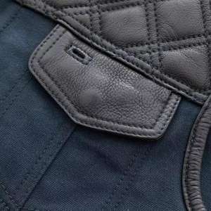 Gilet de motard en cuir véritable personnalisé Gilet de moto en cuir de haute qualité pour hommes Gilet de motard d'équitation - Product Image 4