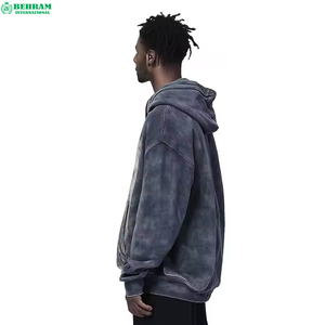 Best Selling 2026 Winter Arrival Unisex <b>Thick</b> <b>Fleece</b> Blank Zip Hoodies 100% Cotton Quick Dry Breathable Vintage Sun Faded - Product Image 5