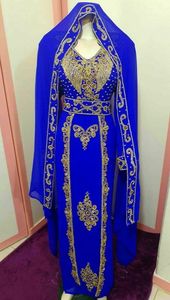 Beautiful Moroccan Traditional Muslim Caftan New Design Handwork Stone Beads Colorful Modest Nylon/Polyester Lightweight Abaya - Product Image 2