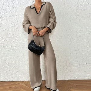 Ensemble deux pièces oversize pour femme, tenue décontractée pour la maison et l'extérieur - Product Image 1