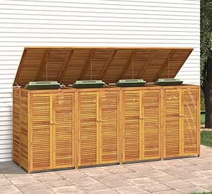 ตู้เก็บขยะไม้เนื้อแข็ง (สำหรับภายนอกอาคาร) - Product Image 4