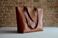 Bolso Tote de Verano 2025, Nuevo, de Cuero Genuino, Resistente al Agua, con Correa de Hombro Extraíble y Cartera para Negocios