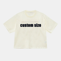 Maillot surdimensionné en maille pour hommes T-shirt à col rond et à séchage rapide pour le basket-ball et les vêtements d'équipe de football