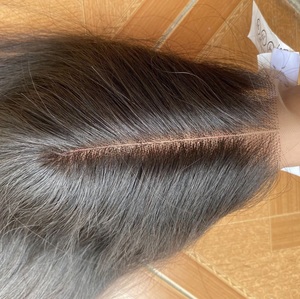 Ady Hair Vietnamese 100% Virgin Human Hair Bleached Knots Natural <b>Silky</b> Wavy Lace Front Single Weft Customized Lace <b>Top</b> Wig - Product Image 1