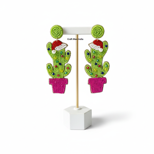 Pendientes de Cuentas de Arroz Trenzadas Hechos a Mano, Estilo Vintage, Coloridos, con Flores, Pendientes de Cuentas de Semillas de Moda - Product Image 1