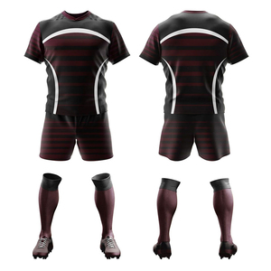 Maillot de rugby personnalisé unisexe, respirant, à séchage rapide, en polyester, t-shirts de rugby, impression du logo de l'équipe, uniforme de rugby, prix bas, OEM - Product Image 1