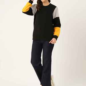 Sudadera de mujer Plain Dyed Crewneck Plus Size Pullover Sudadera para ropa de invierno Sudadera de Overseas Sports - Product Image 3