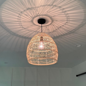 โคมไฟหวายสไตล์มินิมอลฝรั่งเศสสุดฮิตปี 2026 สำหรับบ้านพักอาศัย รีสอร์ท โรงแรม โคมไฟเพดาน โคมไฟห้อยแบบเวียดนาม - Product Image 1
