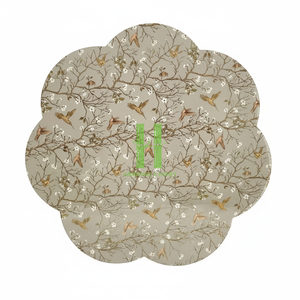 Plateau de service en laque festonné de haute qualité, peint à la main, centre de table décoratif, fait à la main au Vietnam - Product Image 2