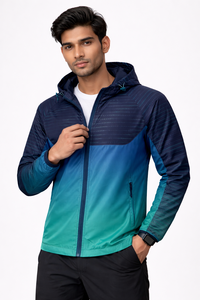 Chaqueta Cortavientos Personalizada con Logotipo para Hombre, Chaqueta Deportiva de Talla Grande para Exteriores, Chaqueta Cortavientos Impermeable de Nailon - Product Image 1