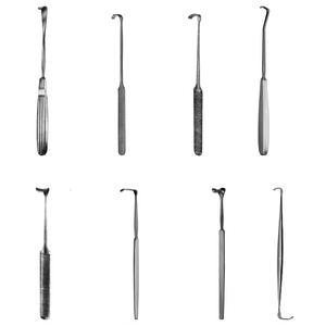 Kit chirurgical Herzfeld, rétracteurs 20 cm/19 cm/15 cm (8''/6''), Strandell-stille Senn-green, manuel, en acier - Product Image 1