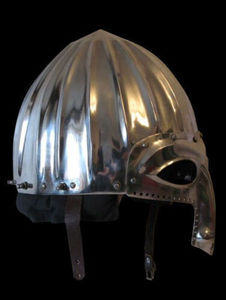 Casque en acier médiéval Nikolskoe 18GA, casque Viking Nasal médiéval tard, cadeaux faits à la main - Product Image 5