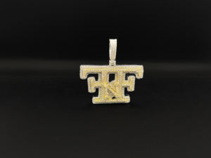 Colgante de circón de lujo al por mayor con piedras cultivadas en laboratorio de alta calidad, chapado en rodio, estilo Hip Hop para hombres y mujeres - Product Image 2