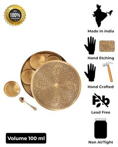 กล่องทองเหลืองโลหะทองเหลืองแกะลายด้วยการสัมผัสสีทอง - Product Image 6