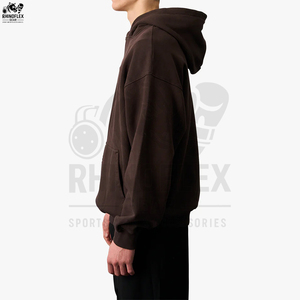 Sudadera con Capucha Extra Grande de Felpa Lisa de Invierno, de Alta Calidad, con Logotipo Personalizado, Mezcla de Poliéster/Algodón, Unisex - Product Image 3