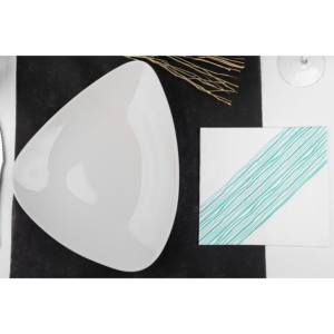 ผ้าเช็ดปากพิมพ์ลายอิบิซ่า สีฟ้าอมเขียว ขนาด 40x40 ซม. ผลิตจากใยธรรมชาติ จำนวน 600 ชิ้น สำหรับธุรกิจ B2B - Product Image 3