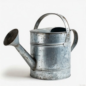 Arrosoir galvanisé élégant avec finition patinée antique et bec verseur de précision pour plantes délicates d'intérieur et d'extérieur - Product Image 3