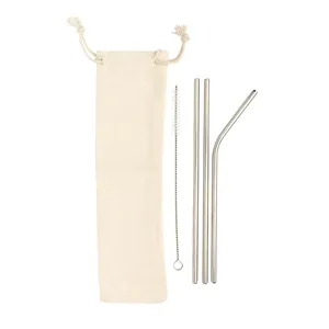 Eco-Friendly Stainless Steel Drinking <b>Straws</b> Set Green Gadgets - Product Image 3