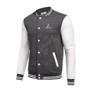 Latest Design Men's Lightweight Letterman Jacket High Quality Breathable Oversized Fleece Fabric Winter OEM Service Customizable - Product Image 2