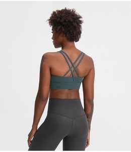 Yoga Bra Sports Bra For <b>Women</b> Workout Crop Top Backless Gym Padded Fitness Running Bra for <b>Women</b> - Product Image 5