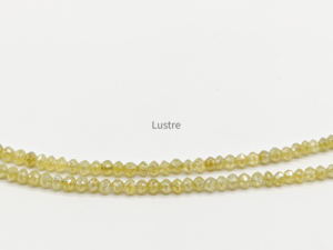 Diamante amarillo Facetado Rondelle Cuentas sueltas Pulsera de moda Hilo Piedras preciosas de piedra natural Diamante amarillo brillante natural - Product Image 4