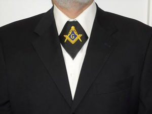 Masonic Master Mason Cravat bordado a mano de alta calidad personalizado a estrenar Venta caliente 2025 nuevo bordado Cravats - Product Image 4