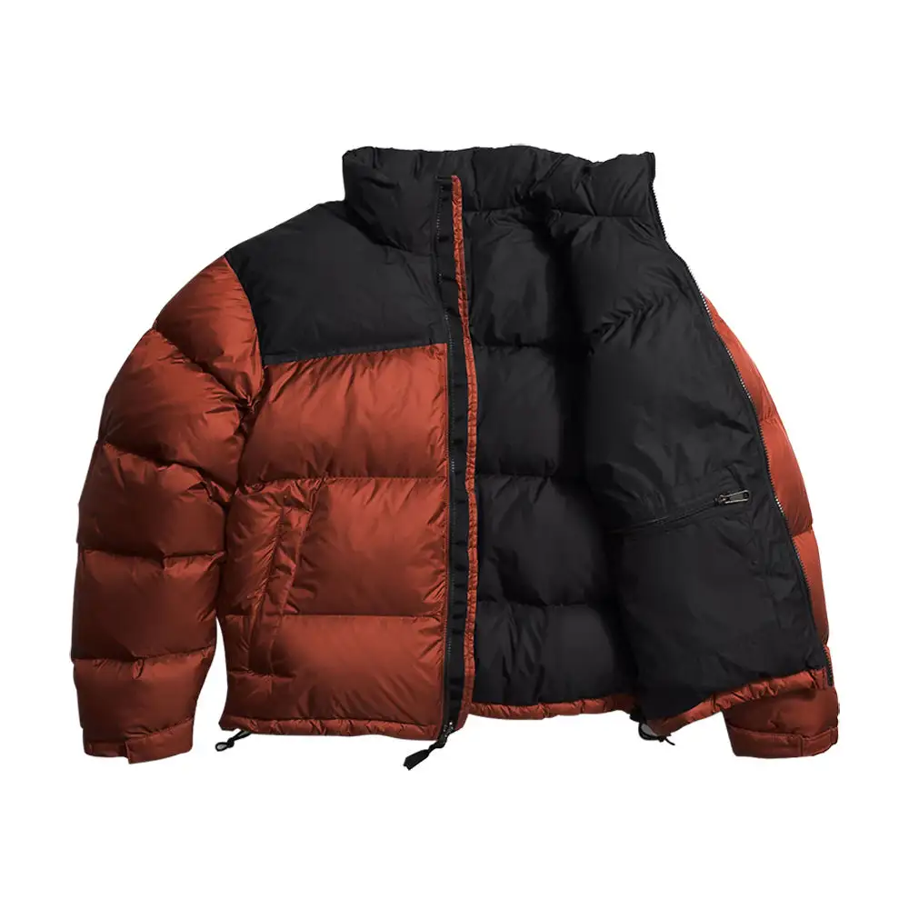 पुरुषों के सर्दियों के उत्तरी प्यूफर का चेहरा नीचे जैकेट का कोट गर्म बबल जैकेट