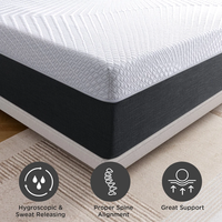 Matelas en mousse à mémoire de forme en gel de qualité supérieure, Leland Koala, taille double, simple, king, pleine grandeur