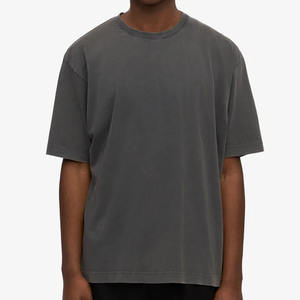 Camiseta vintage lavada con ácido con logotipo personalizado, Camiseta extragrande de algodón 100% de peso pesado desgastado para hombre - Product Image 5