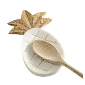 Pastel de barro, piña, cuchara de mármol, descanso para el hogar y utensilios de cocina, venta al por mayor, precio directo de fábrica, nueva llegada 2024 - Product Image 1