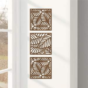 Modern Geometric <b>Leaf</b> Wall <b>Art</b> Polished Wood Floral Wall Decor for Living Room Housewarming Gift - Product Image 4