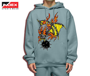 Sudadera con capucha con gráfico personalizado para hombre, sudadera de invierno de poliéster 100% de manga larga de gran tamaño con capucha - Product Image 3