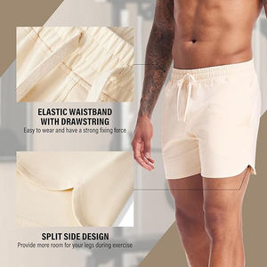 cotton soft <b>men</b> fleece <b>shorts</b> elastic waistband casual lightweight <b>lounge</b> apparel - Product Image 4