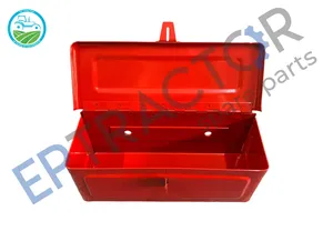 1662749M91 Tractor Metal Tool <b>Box</b> <b>Red</b> Small Type Compatible With Massey Fergusonn - Product Image 3