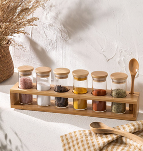 Porte-pots à épices en bois de la meilleure qualité Porte-épices à forte valeur ajoutée pour la maison et les restaurants Rack de stockage Prix de gros - Product Image 6