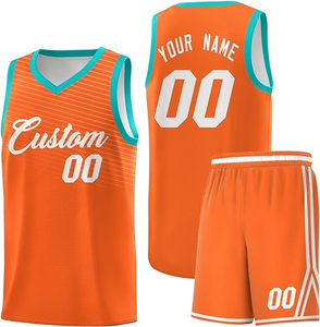 Camisetas de baloncesto de malla reversible para hombres y jóvenes hechas a medida uniforme de baloncesto personalizado transpirable con diseño impreso - Product Image 1