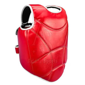 Protector de pecho de entrenamiento cómodo de cuero Diseño flexible Equipo de protección de pecho de artes marciales - Product Image 4