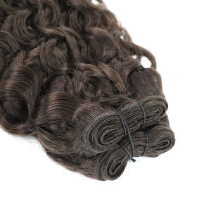 ผมต่อแบบเวฟ 3B # 2c สีน้ำตาลช็อกโกแลต 8-28 นิ้ว ทรงเจอร์รี่เคอร์ลี่ - Product Image 3