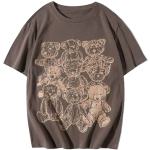 Camiseta de fabricación para hombre, ropa de calle de alta calidad, camiseta en blanco, Logo Camiseta con estampado de pantalla de peso pesado 250 Gsm para hombre - Product Image 1