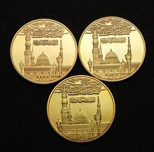 Moneda Conmemorativa de Metal 3D, Moneda Circular Metálica Fundida a Presión, Moneda Chapada en Oro Pulida, Emblema de los Emiratos Árabes Unidos, Moneda OEM - Product Image 2