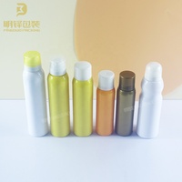 Bouteilles en plastique PET électroplaqué de haute qualité, imprimées en sérigraphie couleur personnalisée, avec pulvérisateur à pompe pour emballage de crème solaire rafraîchissante