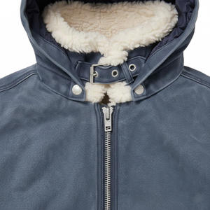 Sweat à capuche unisexe surdimensionné en coton 100% tricoté, imperméable, écologique, avec logo personnalisé, 300 g/m², pour le printemps - Product Image 3