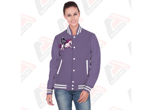 Venta caliente de las mujeres Casual Street Wear Varsity Jacket Nueva moda de impresión personalizada chaqueta transpirable para las mujeres - Product Image 2